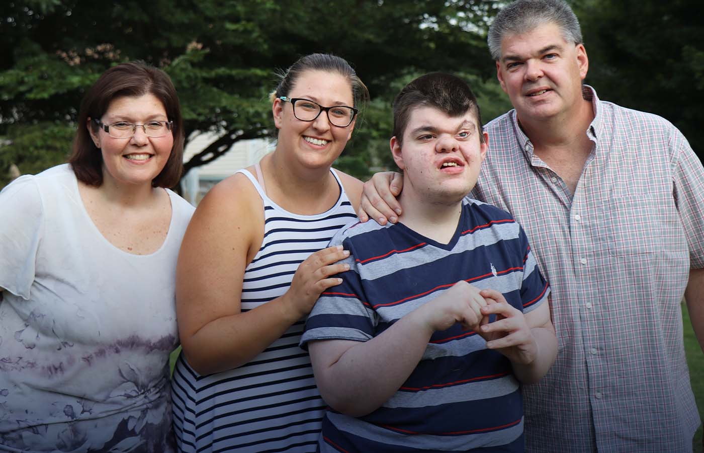harris family with son who has a developmental disability-in home support block